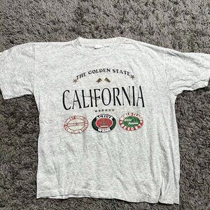 80s Retro Vintage California Graphic Tee Single Stitch Size XL